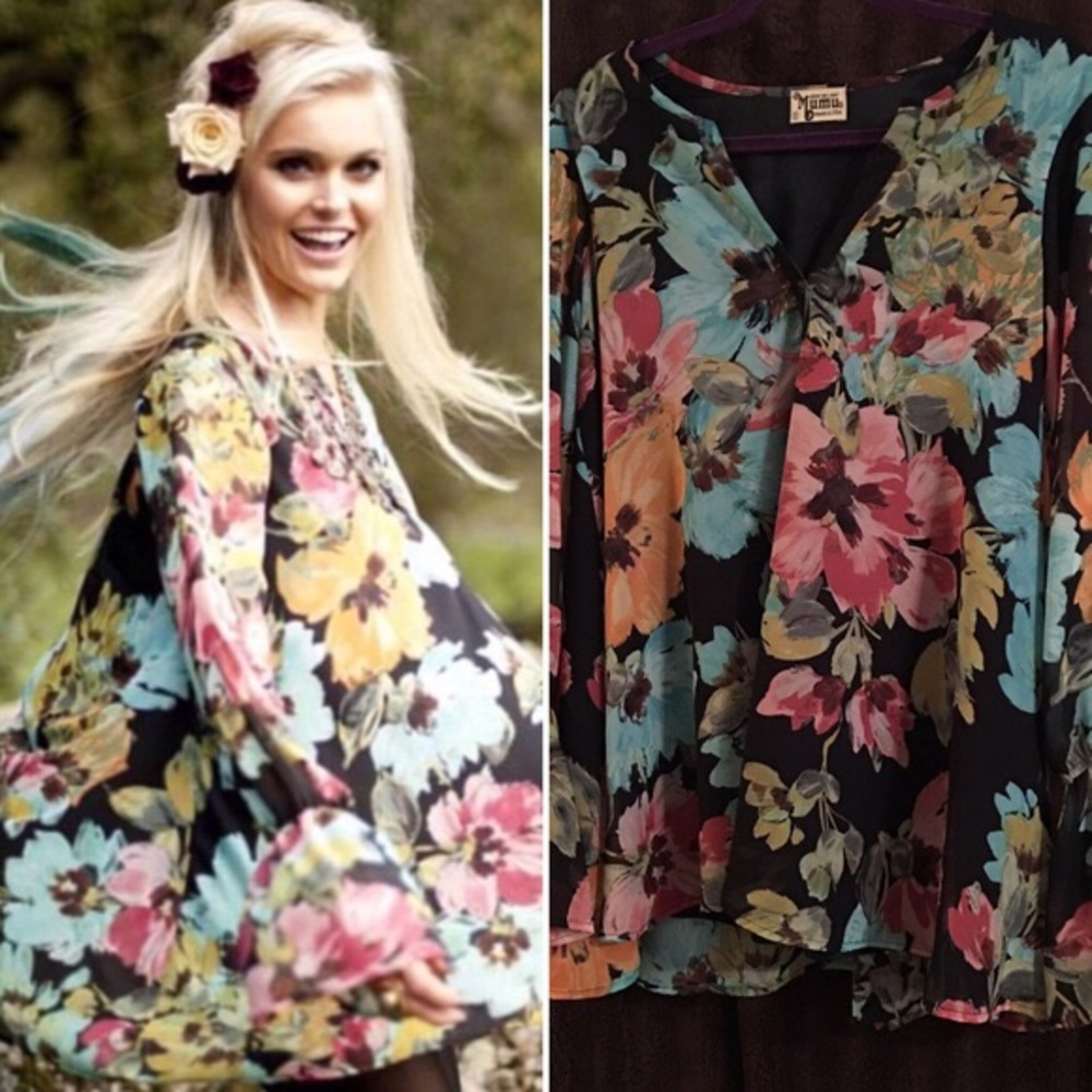 Show Me Your Mumu Floral Perveen Pirate Tunic